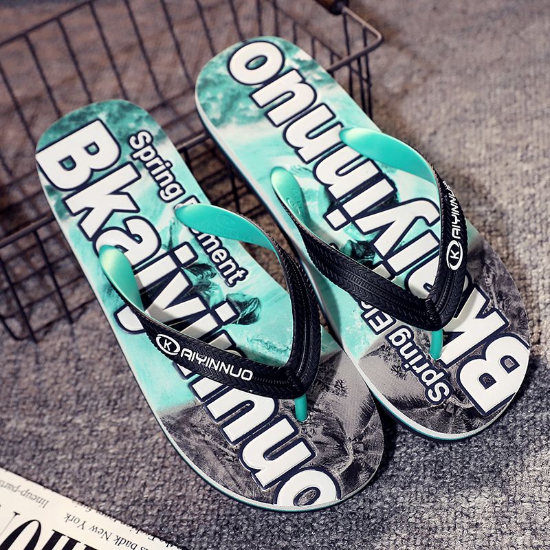 York Mens Fashion Flip Flops Beach Sandals Anti-Slip Slippers