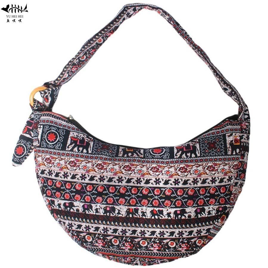 canvas hobo hippie sling bag