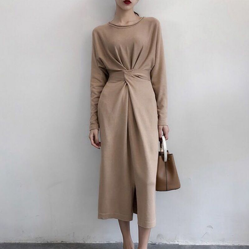 smart casual long dress