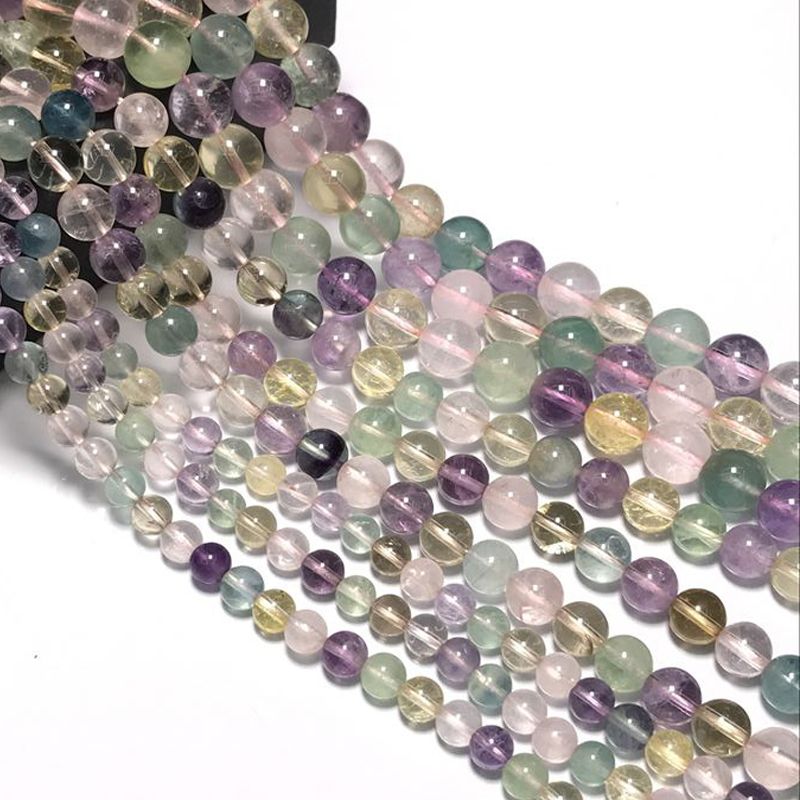 2020 6/8/10mm Natural Five Elements Crystal Stone Beads For Jewelry