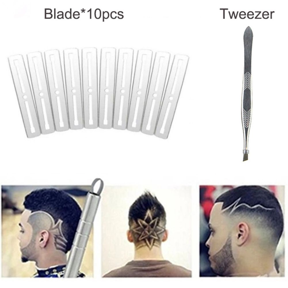 Popular Men hairstyles Hair Tattoo Razor Pen Hair Carving Pen Stainless  Steel Hairstyle Design Trimmer Styling