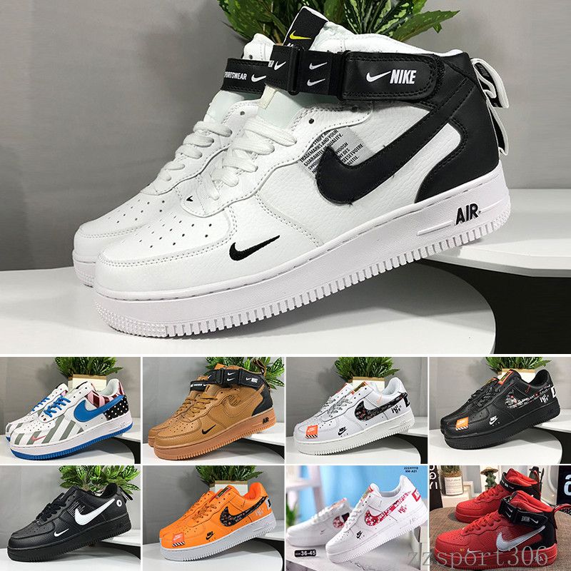 Compra Nike Air Force 1 One Venta Al Por Mayor Del Amortiguador Fuerzas 10X  Baja Airs 1 Uno De Los Zapatos Corrientes De Los Hombres El Pure White  Entrenador De Deportes Muje