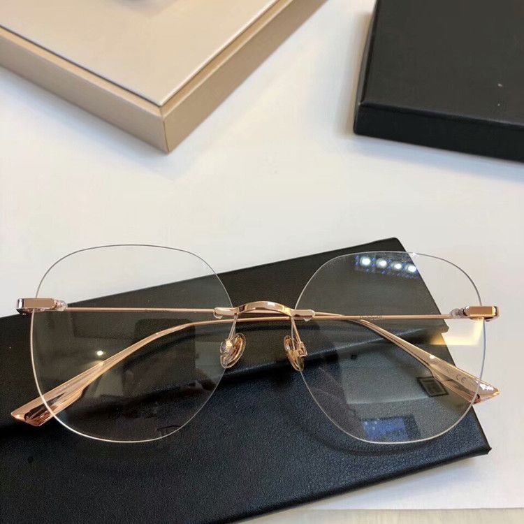 big rimless sunglasses