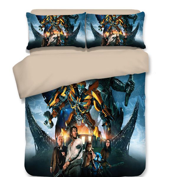 3d Transformers Bumblebee And Optimus Prime Design Duvet Cover Set