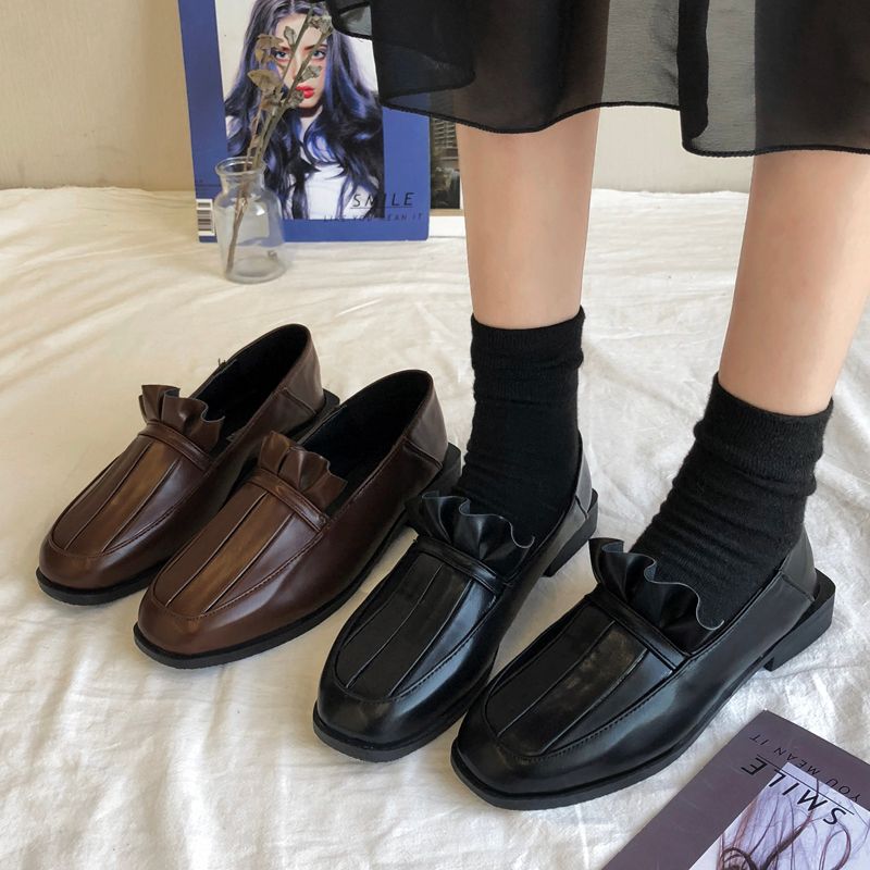 ladies leather oxfords