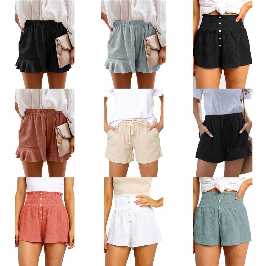 cotton shorts womens plus size