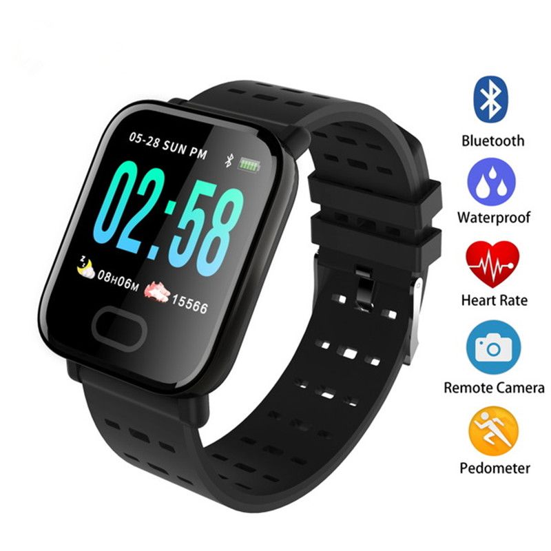 Suministro Al Por Mayor A6 Fitbit Sport Smart Band Presión Arterial Pulsera  Inteligente Monitor De Ritmo Cardíaco Calorie Tracker IP67 Reloj De Pulsera  Impermeable De Buymax88, 16,73 € | Es.DHgate.Com