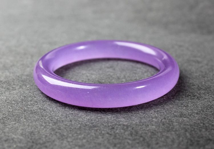 Natural jade hand engraving fashion purple yellow white green bracelet 60~62mm.
