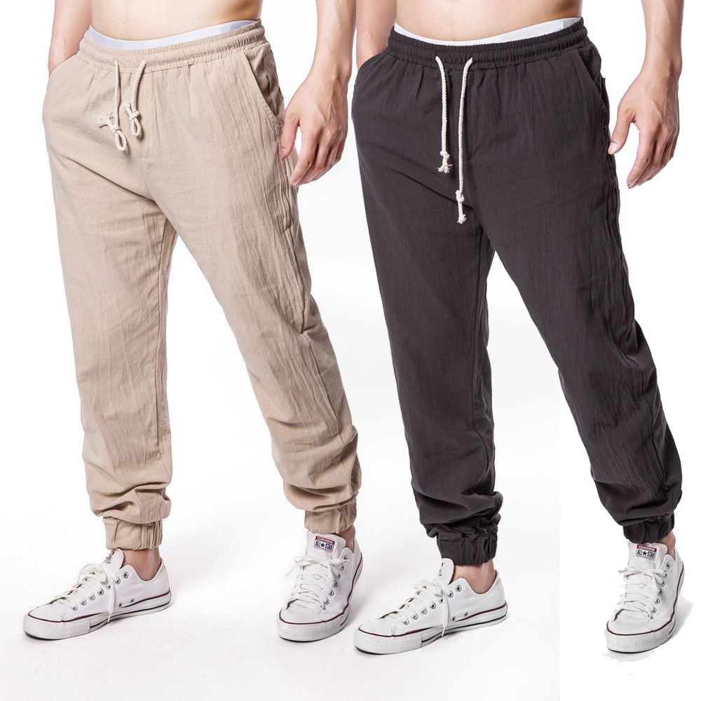Pantalones de jogging para hombre chándal Slim Fit Joggdenim Casual deportivos 