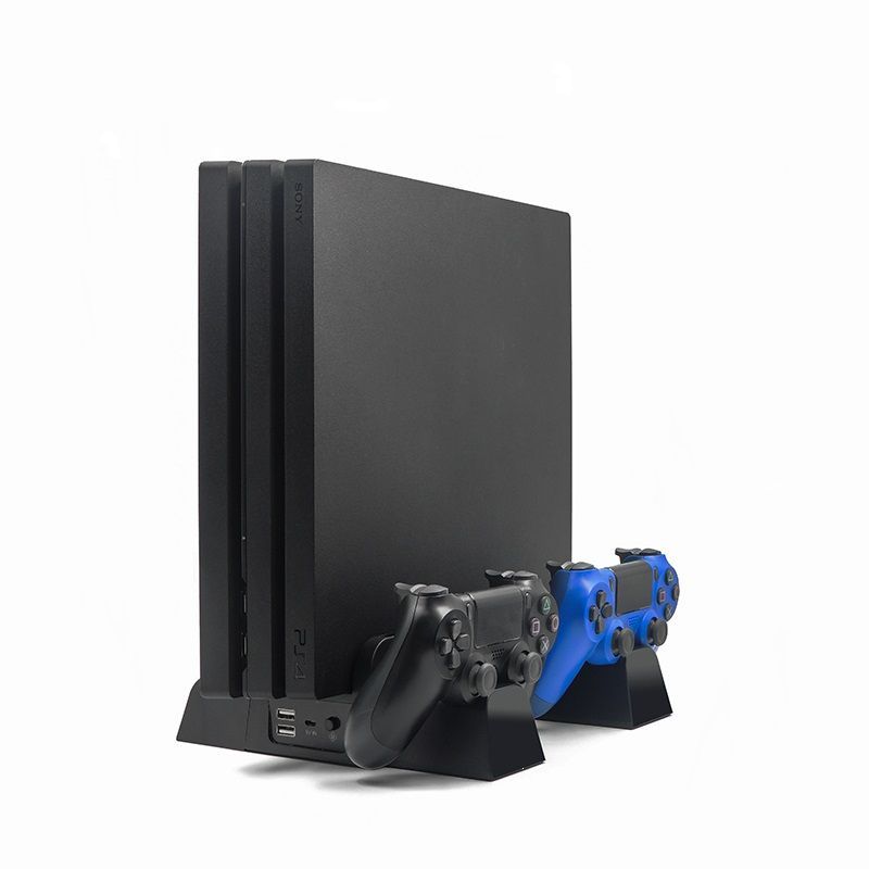 Game Stand Dual Controller With Cooling Fan Cooler Suitable For Ps4 Ps4 Slim Ps4 Pro Can Be Charged By Sony Playstation 4 Rechargeable Battery