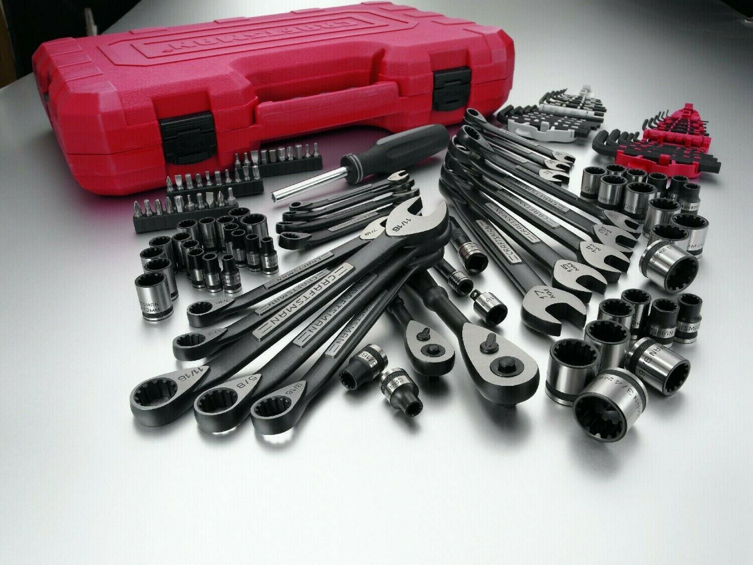 Craftsman - Juego de herramientas mecánicas universales de 115 piezas, caja  métrica estándar, electricista