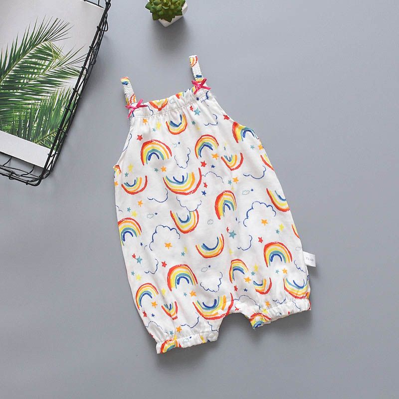 rainbow baby romper