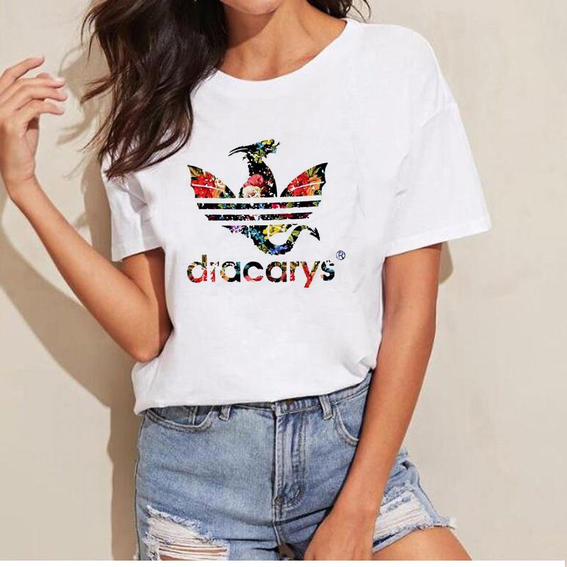 camiseta dracarys adidas mujer