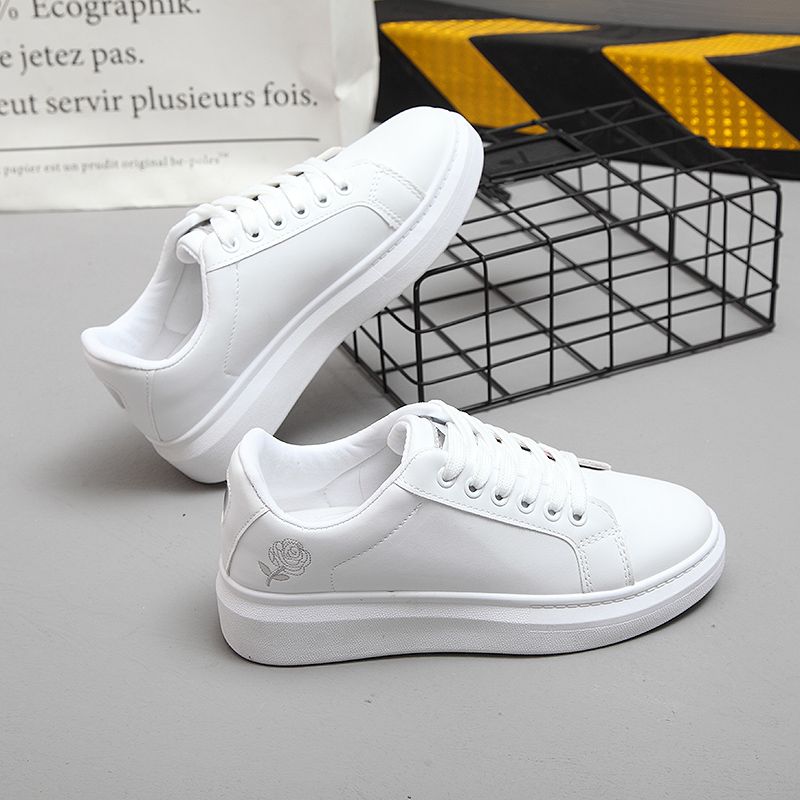 female white sneakers