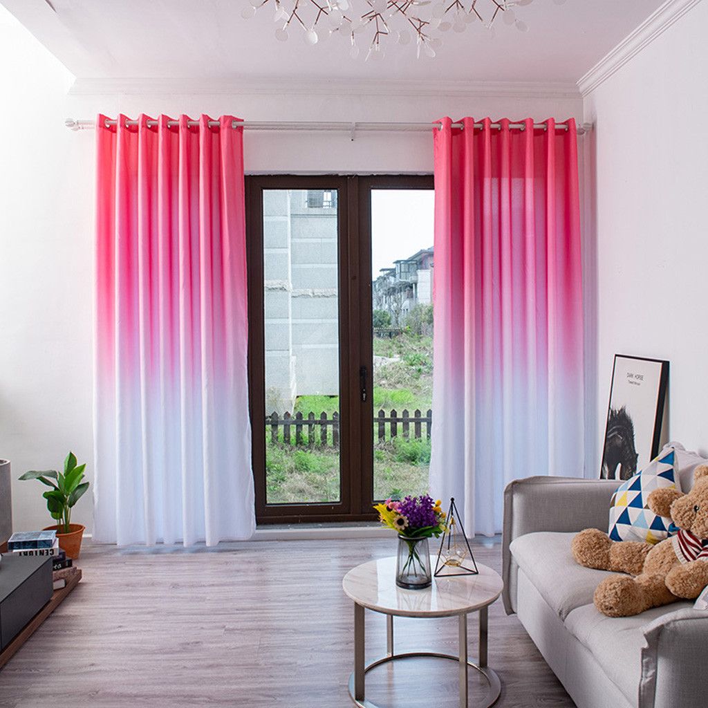 Acquista Tende Di Colore Sfumato Tenda Finestra Camera Da Letto Moderna Living New Drape Panel Sciarpa Trasparente Valances Room Curtains 8 G6 A 15 33 Dal Hibooth Dhgate Com
