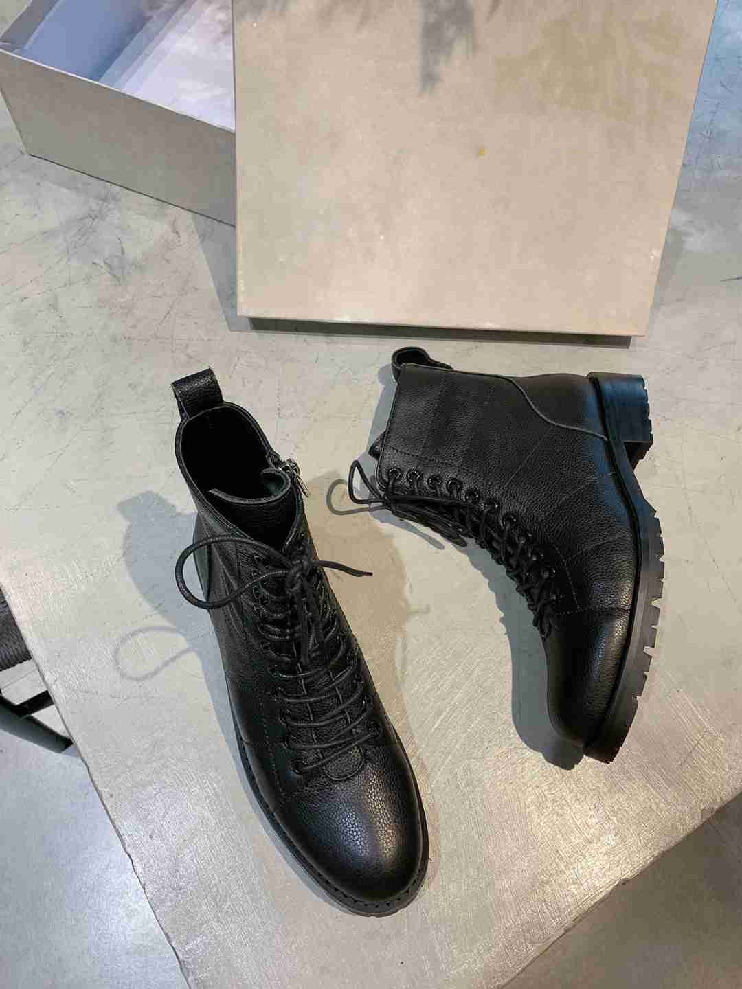 Mens Ankle Boots Shoes Diamond Black Casual Shoes Winter FUR Int
