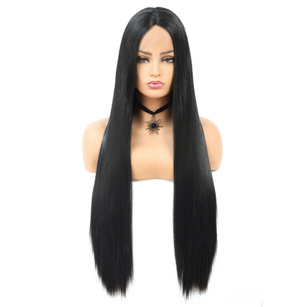 30 Extra Long Straight Full Lace Front Wigs Synthetic Wigs Cospaly