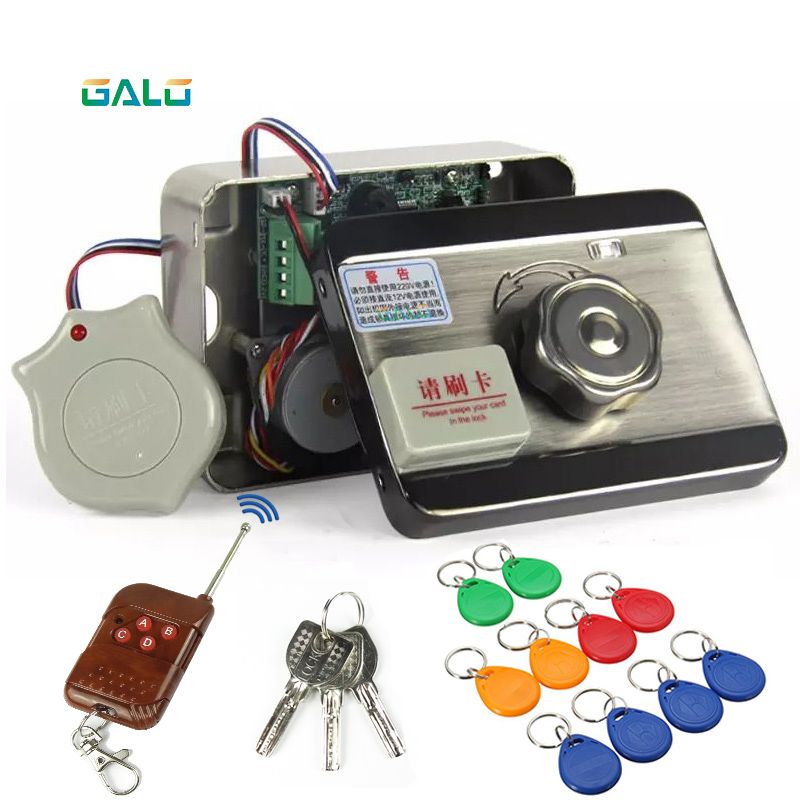 Satin Al Akilli Uzaktan Kumanda Kimlik Karti Etiketi Kapi Kapi Kilidi Kale Erisim Kontrolu Elektronik Rfid Jant Cift Rfid Okuyucu Kilit Entegre Tl290 86 Dhgate Comda