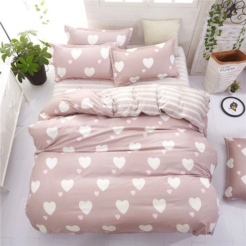 2019 New Side Bedding Solid Simple Bedding Set Modern Duvet Cover
