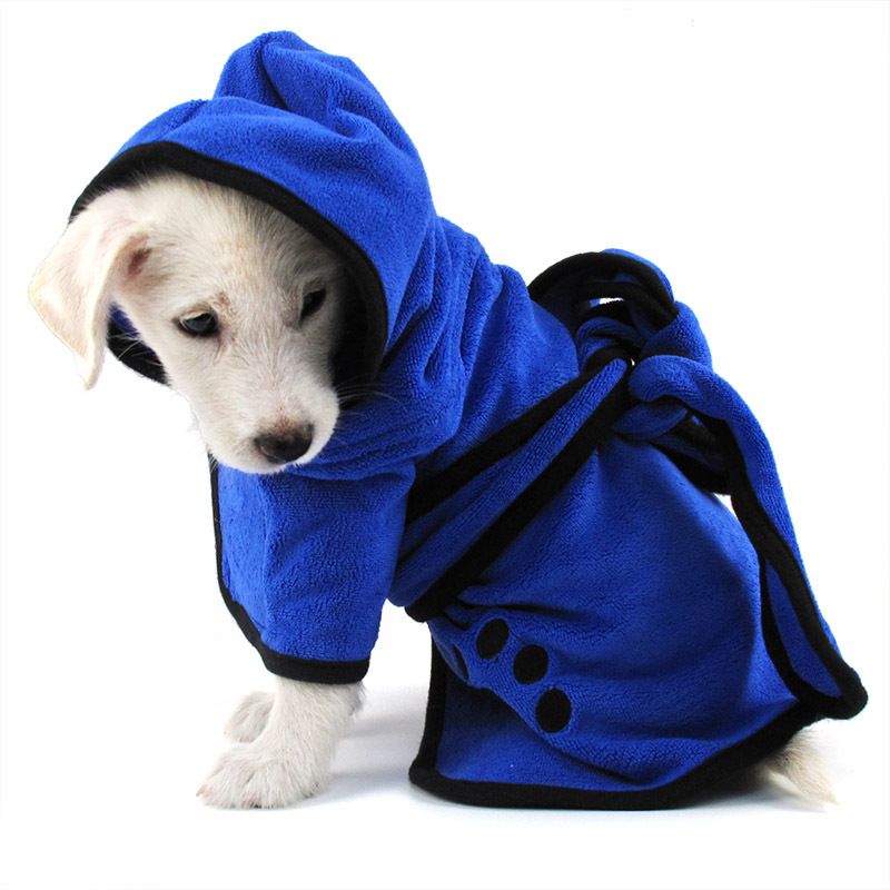 small dog bathrobe