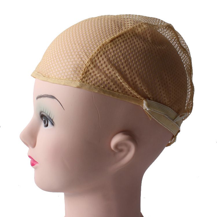 New Breathable Wig Cap Adjustable Nylon Weaving Mesh Wig Caps With Lace Straps For