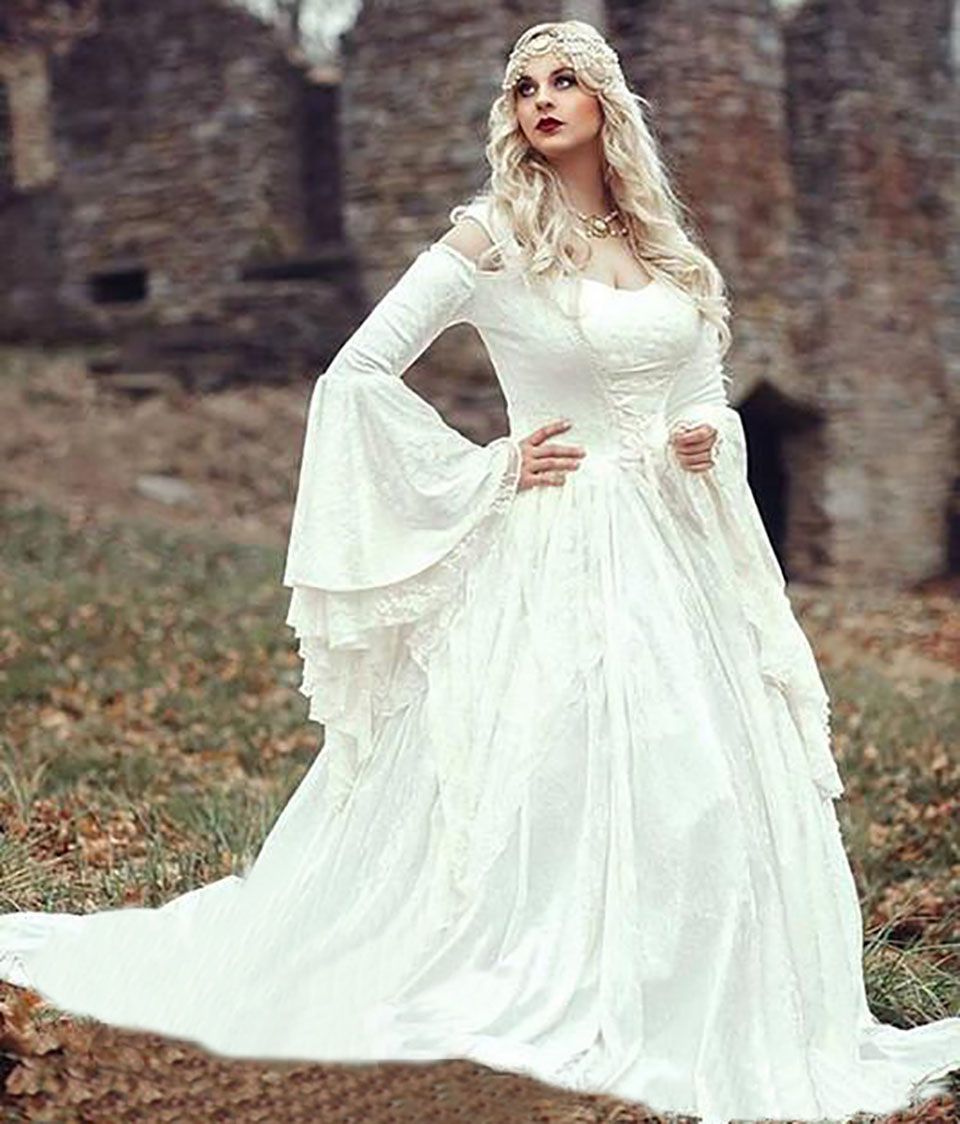 celtic wedding dresses plus size