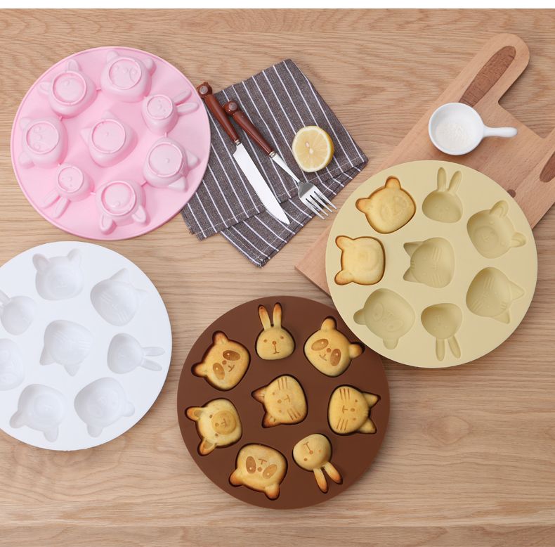 Acheter Pas Cher Gel Moule De Cuisson Silice Cuit A La Vapeur Gateau Gateau Bebe Aliments Complementaires Four Menage Dessin Anime Multi Couleurs Facile Demoulage Nettoyage Biscuit Facile Du 21 07 Fr Dhgate
