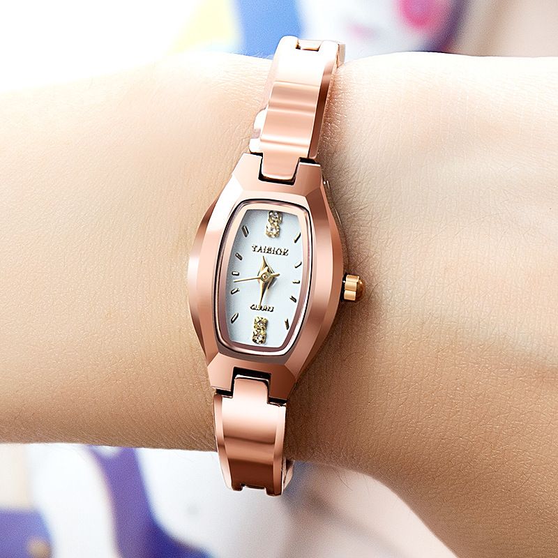 Acquistare Orologi Da Donna Tonneau Quadrante Orologi Da Polso Casual Piccolo  Orologio Da Polso Orologi Da Donna In Quarzo Impermeabile Cinturino In  Acciaio Al Tungsteno Color Oro Rosa Economico | Consegna Veloce