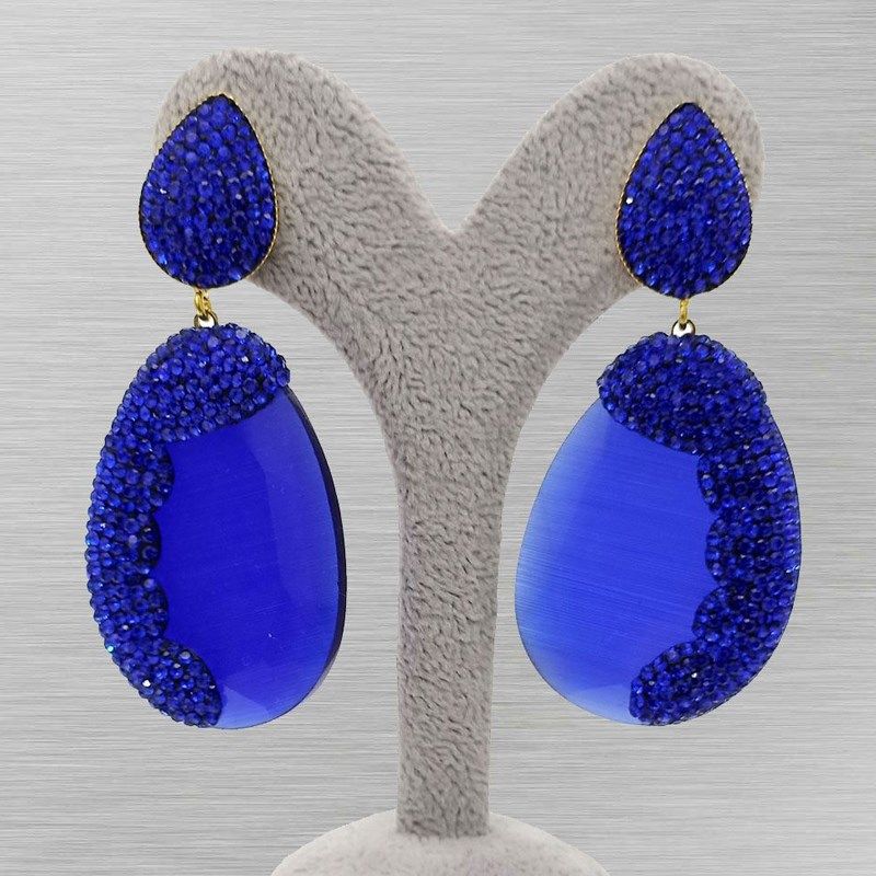 navy blue earing