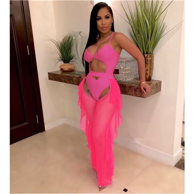 pink two piece set