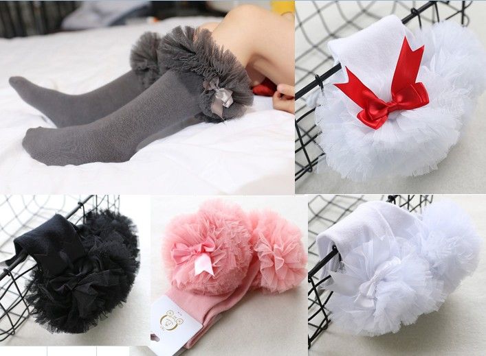 GREY FRILL GORGEOUS GIRLS FRILLY GREY SOCKS WITH LARGE 3 INCH GREY BOWS