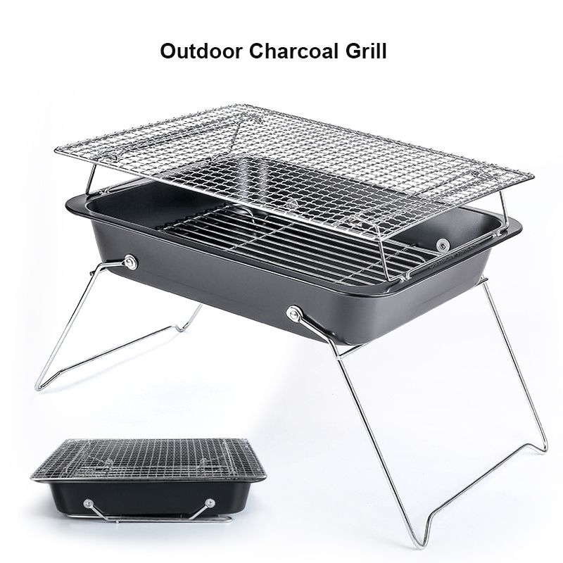 Folding BBQ Charcoal Barbecue Grill Portable Outdoor Camping Picnic Stove LB