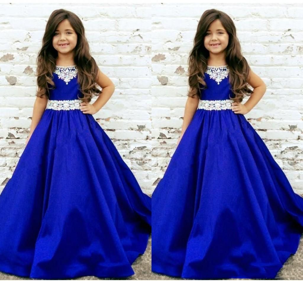 2020 azul real largo de flor barata niñas vestido de primera comunión modernos niñas desfile de 2020 azul real largo de flor barata niñas vestido de primera comunión modernos niñas desfile de