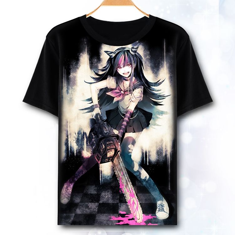 2019 Danganronpa T Shirt Anime Naegi Makoto Kirigiri Kyouko