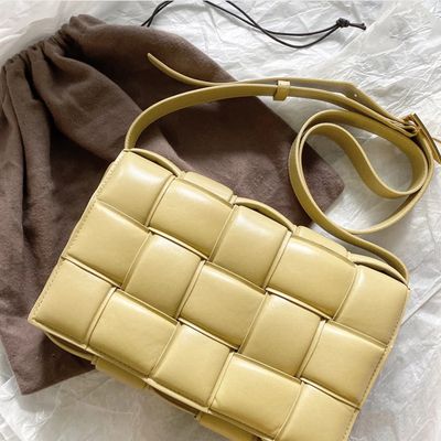 square leather tote