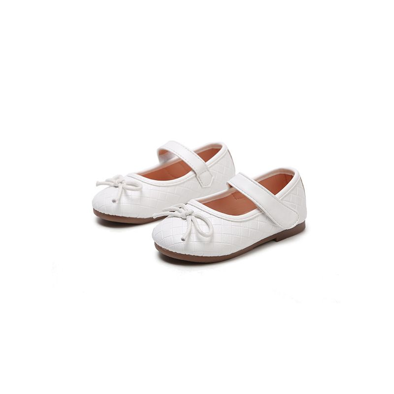 white patent leather baby shoes