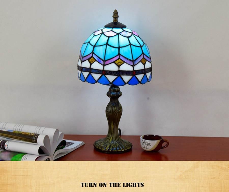 compre luces de colores de moda lamparas mesa de vidrio de color led lampara de mesa lamparas de iluminacion interior lampara de noche luz de la