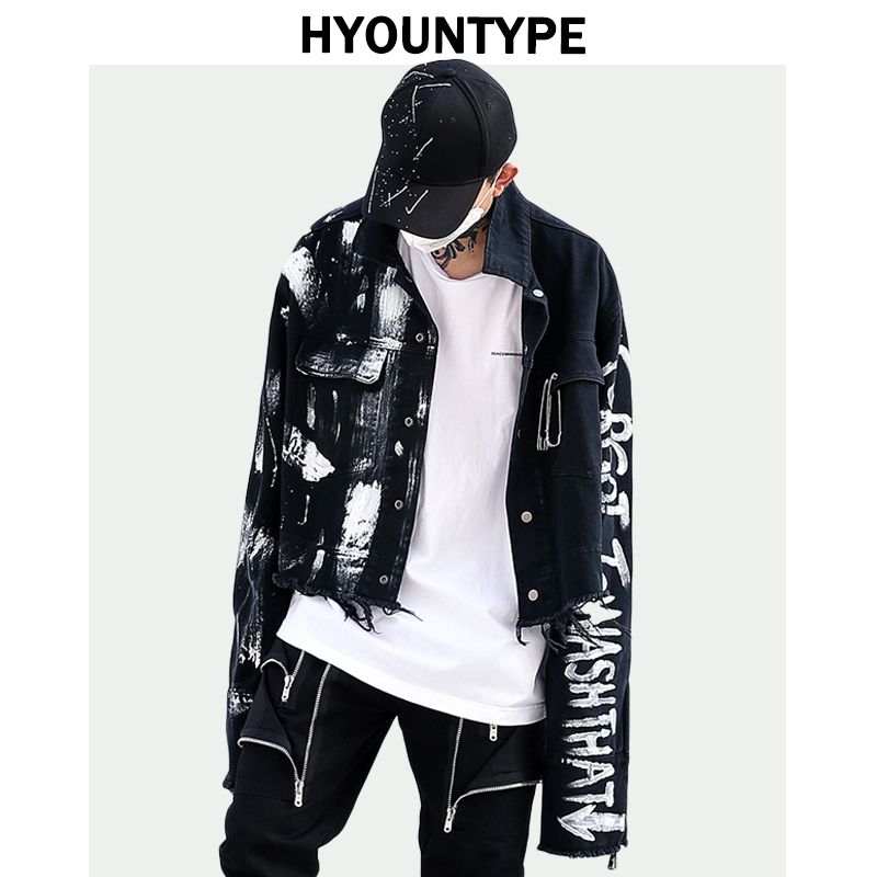Mens Jackets Designer Irregular Hand 