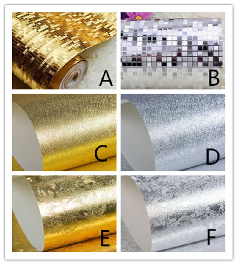 New 10Mx 53cm Glitter Mirror Effect Mini mosaic Sparkle Light Reflect Gold Foil Wallpaper Silver Foil New 10Mx 53cm Glitter Mirror Effect Mini mosaic Sparkle Light Reflect Gold Foil Wallpaper Silver Foil
