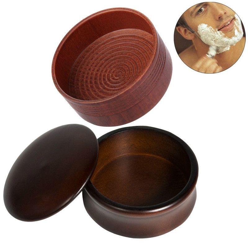 Oak Shaving Soap Bowl, Wooden Shaving Soap Bowl Cup Mug Tool Natural