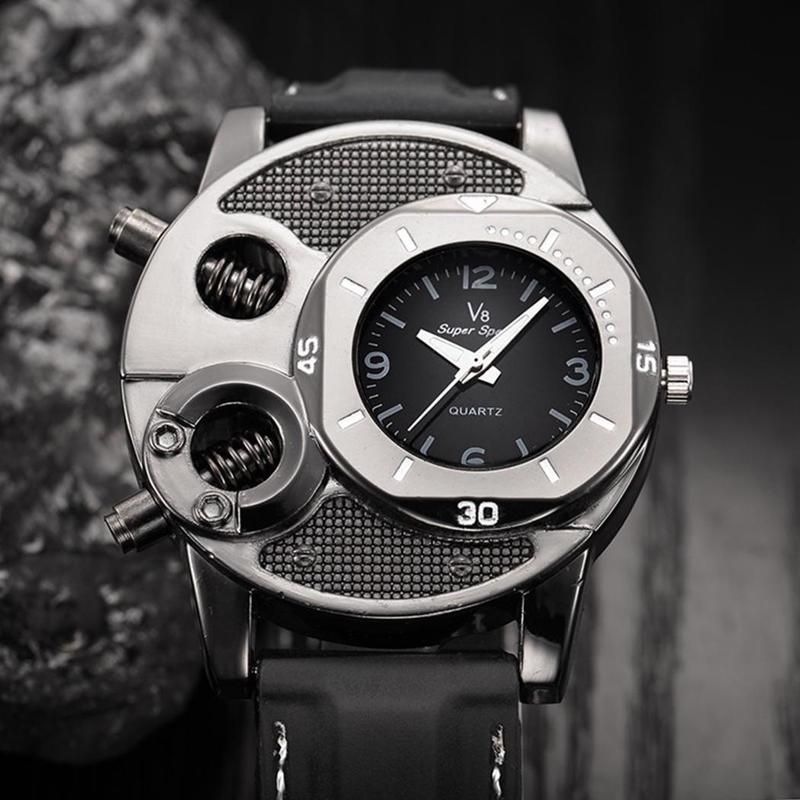 Creative Mens Watches Full Black Unique Structure Dial Stainless Steel Quartz Wristwatch Sports Men Watch Relogio Masculino Watches On Sale Watches Sale From Fashionkiss 27 46 Dhgate Com
