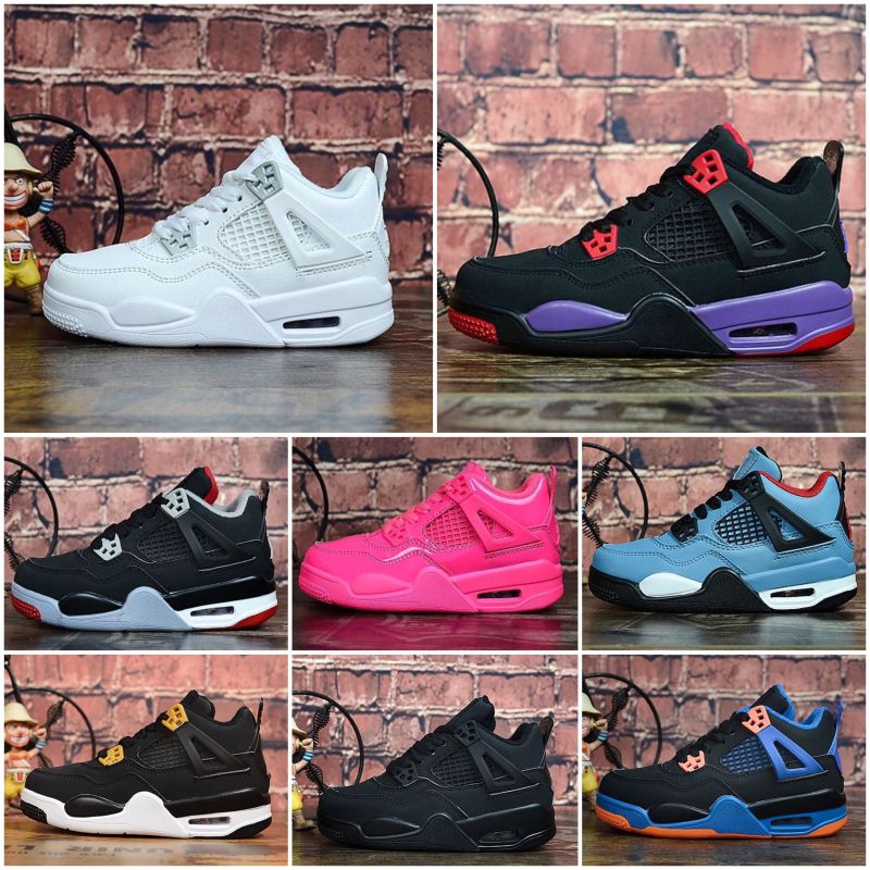 Compra Nike Air Jordan 4 Niños Jóvenes J4 Eminem Encore Puro Cemento Dinero  Niños Royalty Bred Toro Bravo Resplandor Verde Al Aire Libre Zapatos  Casuales Para Hombre Zapatos 4s Barato | Entrega