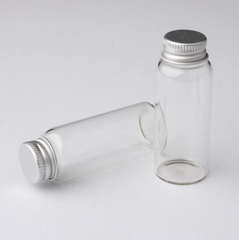 2020 600 X 25ml Transparent Screw Neck Glass Bottle With Aluminum Cap ...
