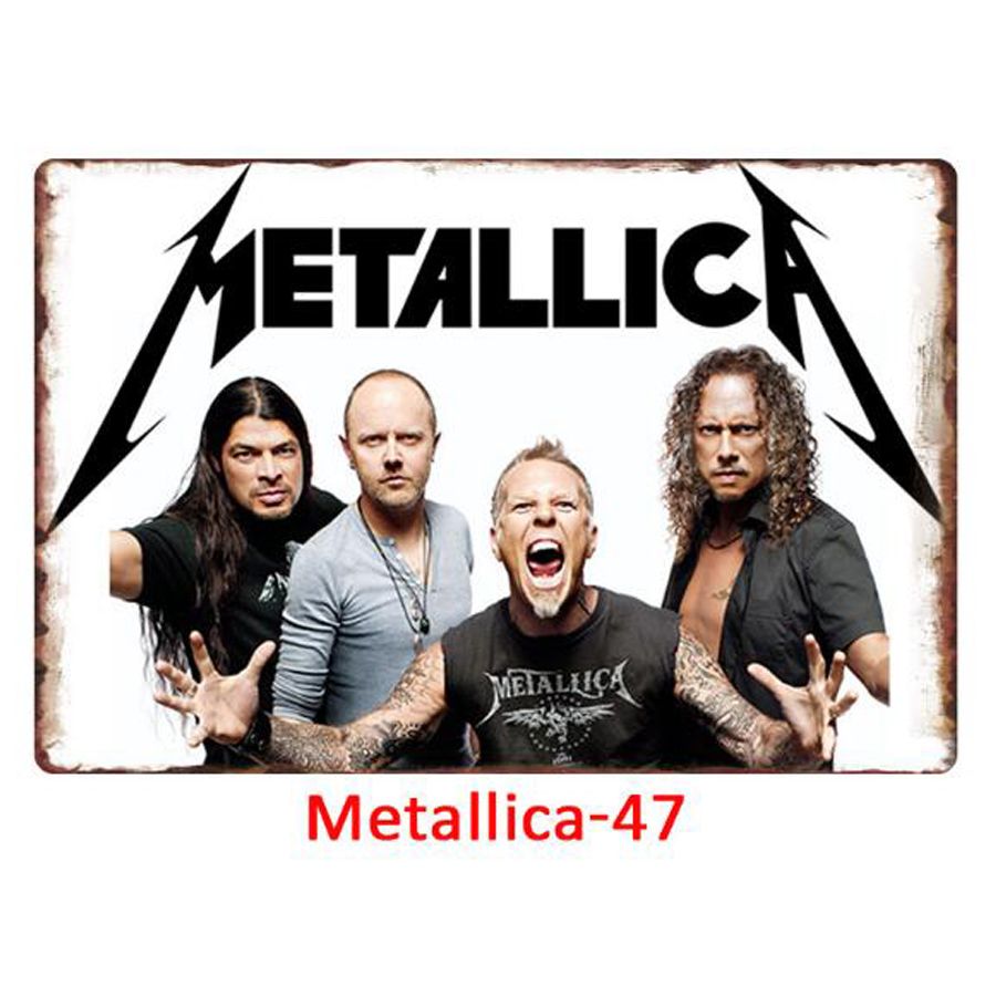 Satin Al 49 Stiller Bant Metallica Vintage Ev Dekorasyonu Metal Tabela Bar Pub Dekoratif Metal Metal Plaketi Boyama Retro Metal Plaka Yap Tl23 99 Dhgate Comda