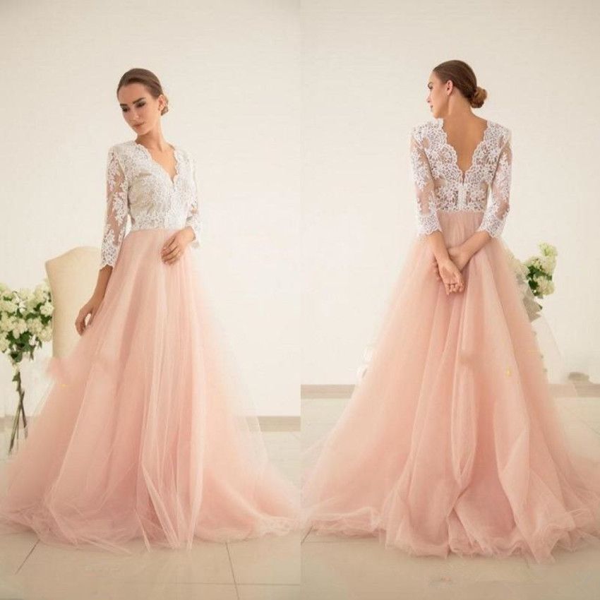 blush colored dresses plus size