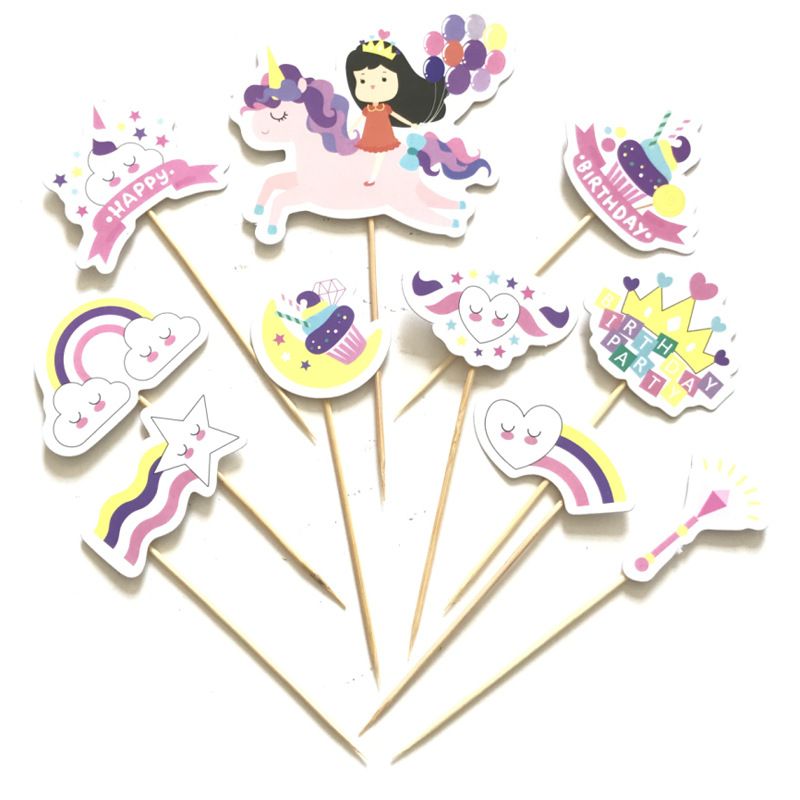 Acheter Gateau Danniversaire Licorne Gateau Enfants Autour De Decoration De Fete Carte Dinsertion De Papier Licorne Enfants Fournitures Joyeux Anniversaire Papier De Petit Gateau Topper Bricolage De 0 55 Du Potala Partysupply