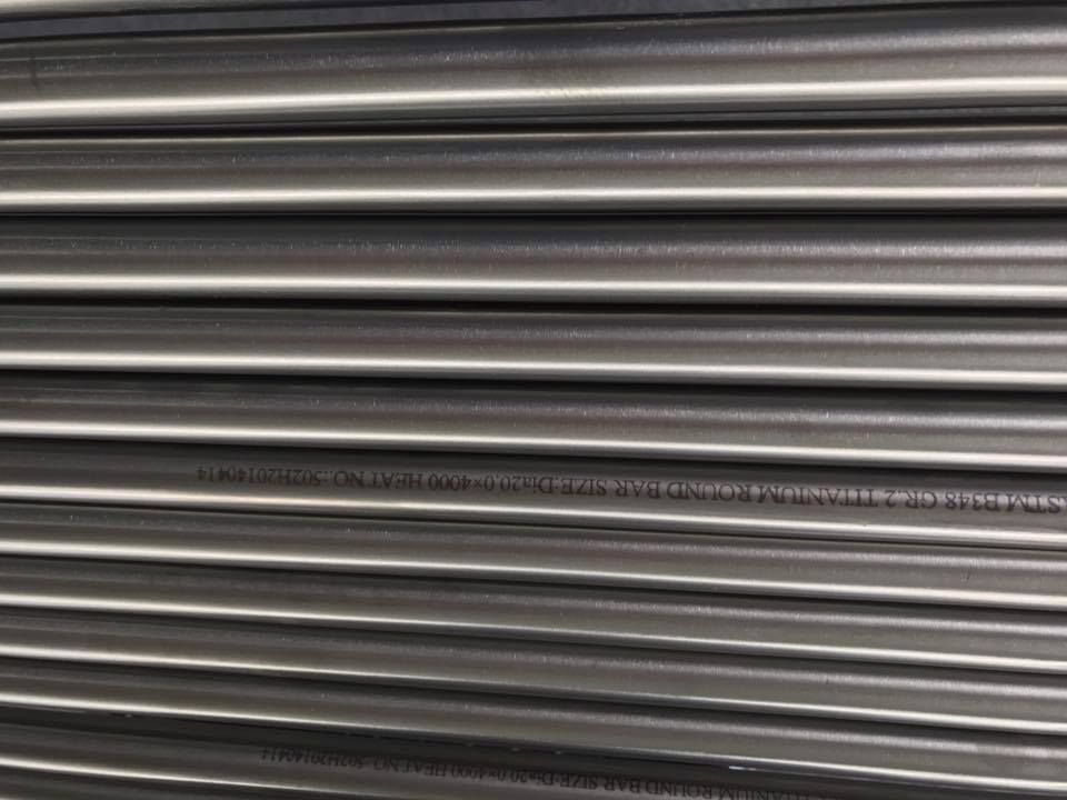 2020 Titanium Round Rod Bar, TA2. In Stock Metal Material For Immediate