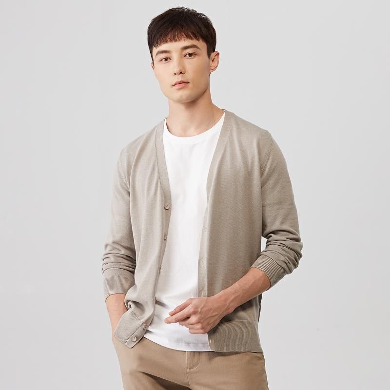 Male Casual Cardigan Sweater 
