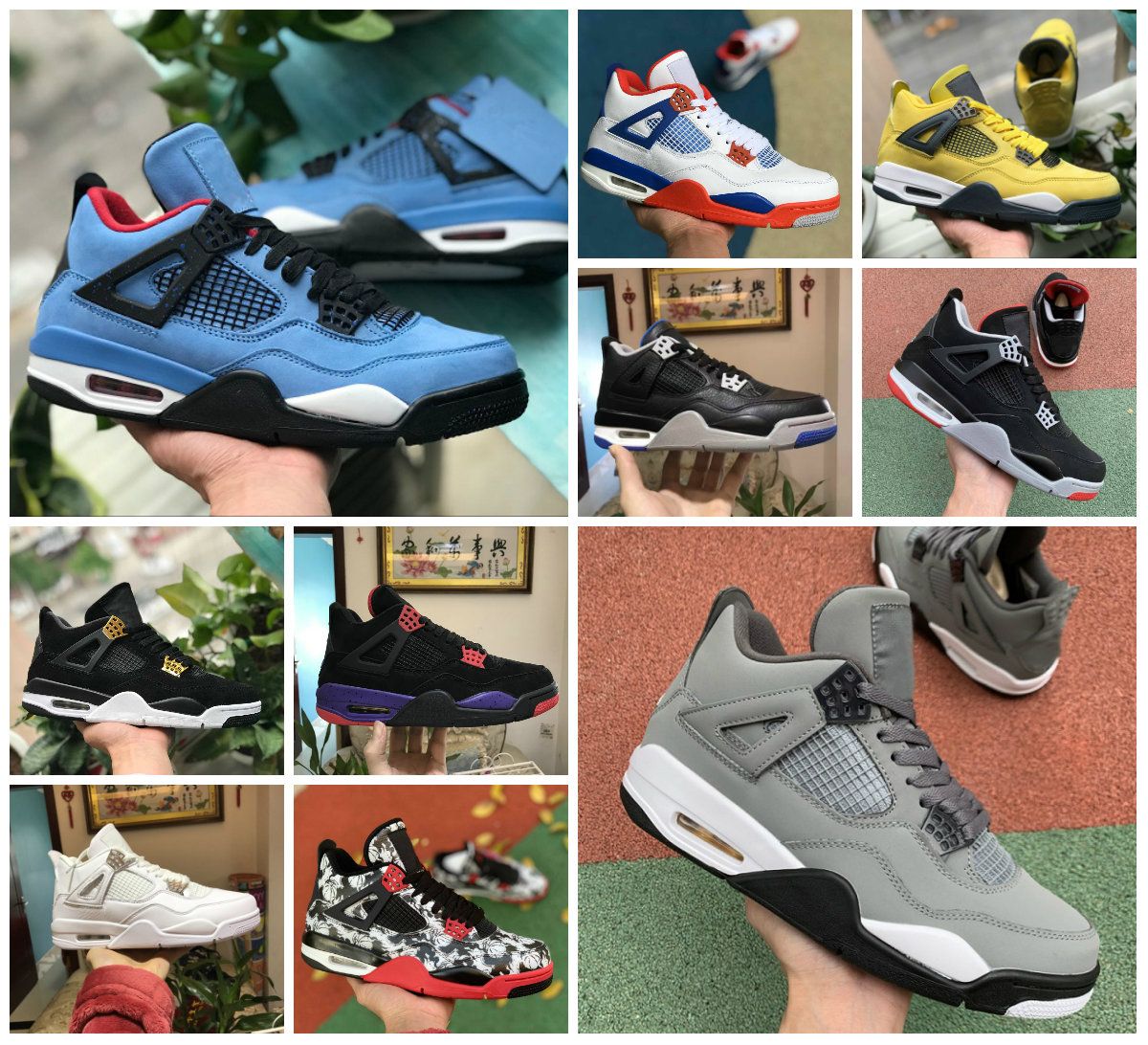 cactus jack 4s grey