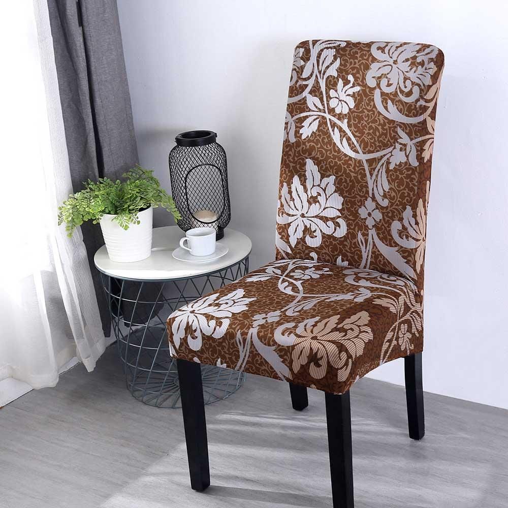 Spandex Elastic Printing Chair Covers Anti-dirty Softness Kitchen Slipcover Case